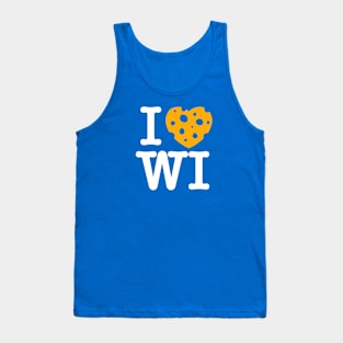 I Love Wisconsin - Milwaukee Blue Tank Top